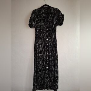 Madewell Floral Maxi Button Down Dress